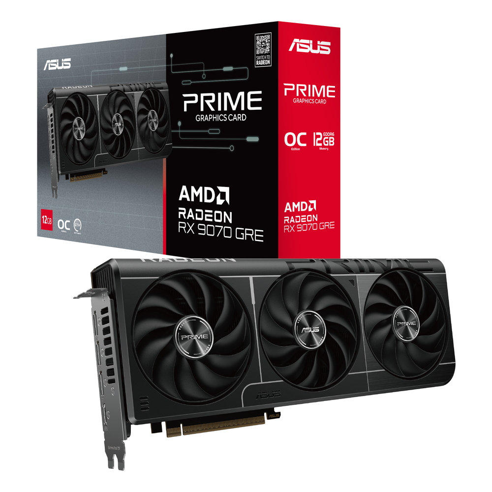 AMD Radeon rx9070 グラフィックカード AMD Radeon RX 9070 GRE搭載グラフィックカード「PRIME-RX9070GRE-O12G